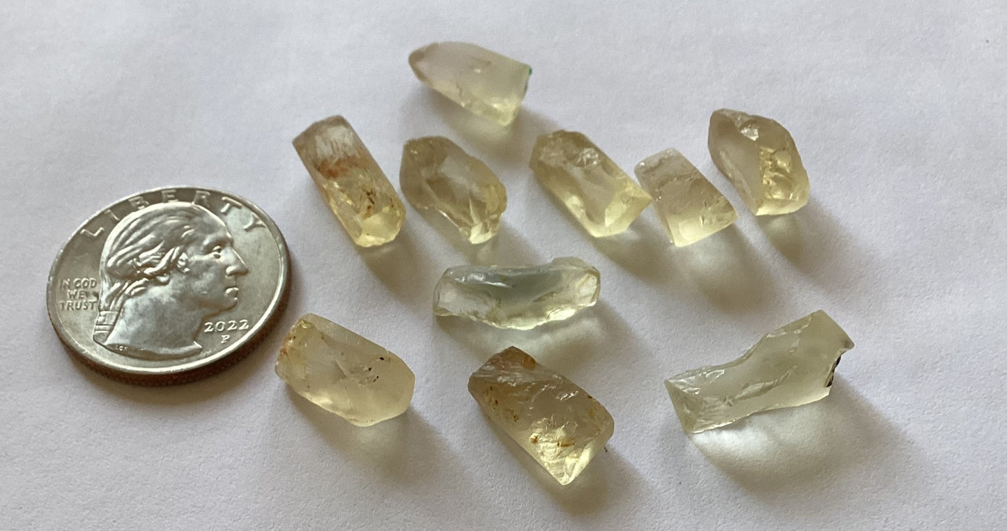 Oregon Sunstone, Facet Grade Trimmed Rough - Clear, 51.38 cts.