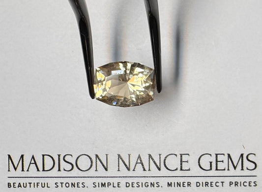 Oregon Sunstone, Champagne Rectangle Mixed Cut, 5.68 cts.