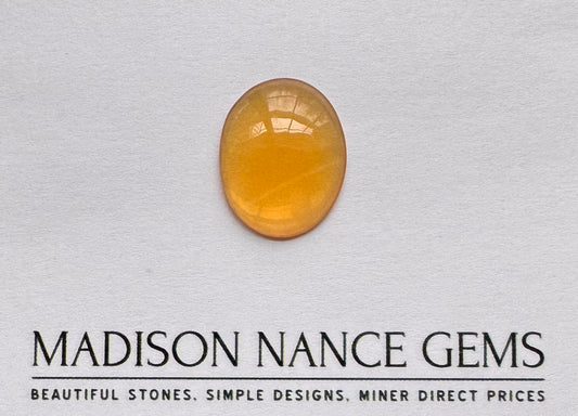 Southern Oregon Fire Opal, Yellow Cabochon, 7.22 cts.