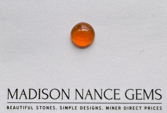 Southern Oregon Fire Opal, Orange Cabochon, 2.48 cts.