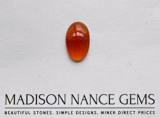 Southern Oregon Fire Opal, Red and Orange Cabochon, 3.86 cts.