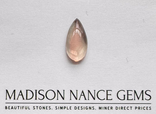 Oregon Sunstone, Pink and Teal Cabochon, 6.11 cts.