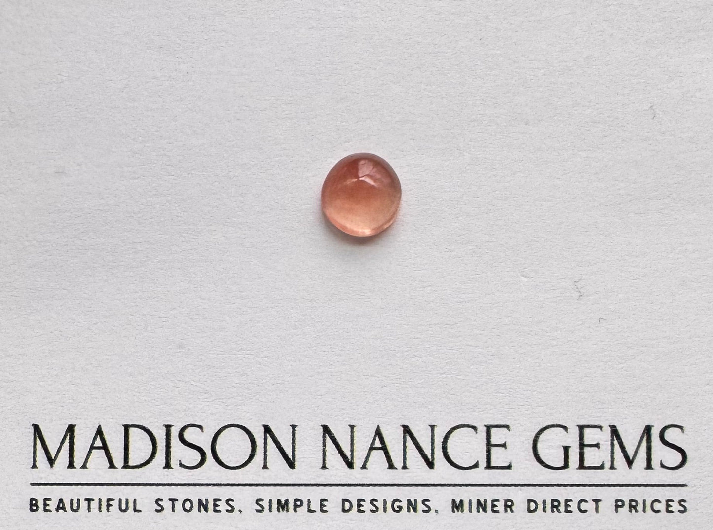 Oregon Sunstone, Pink Schiller Cabochon, 1.75 cts.