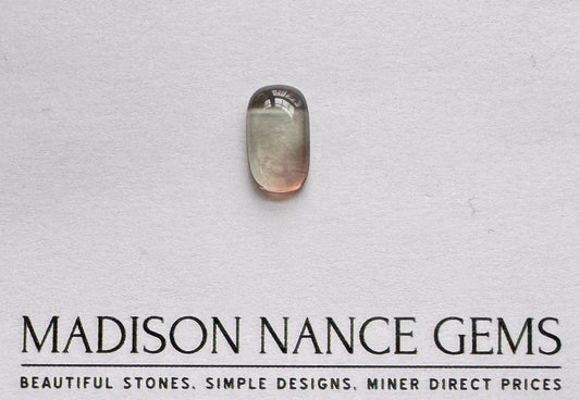 Oregon Sunstone, Green and Pink with Schiller Cabochon, 3.08 cts.