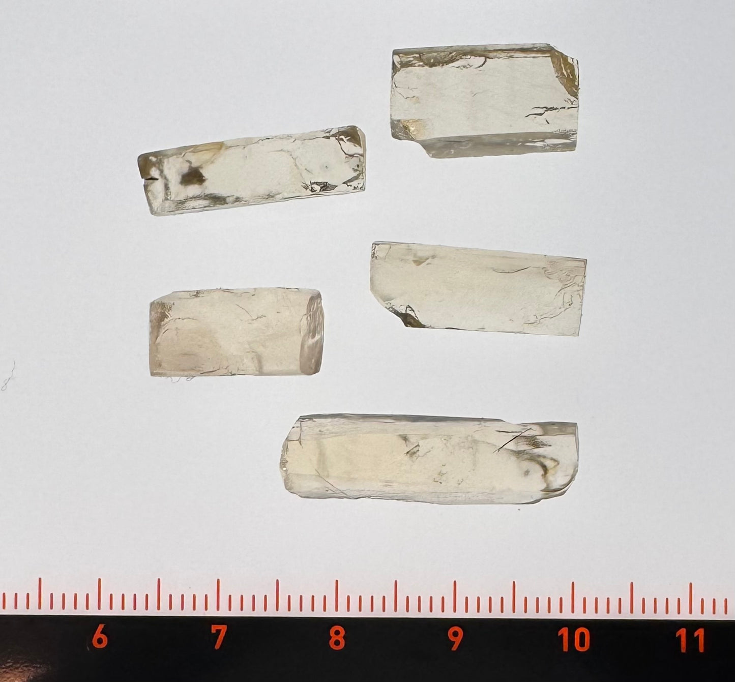 Oregon Sunstone, Facet Grade Preforms, Clear 37.08 cts.