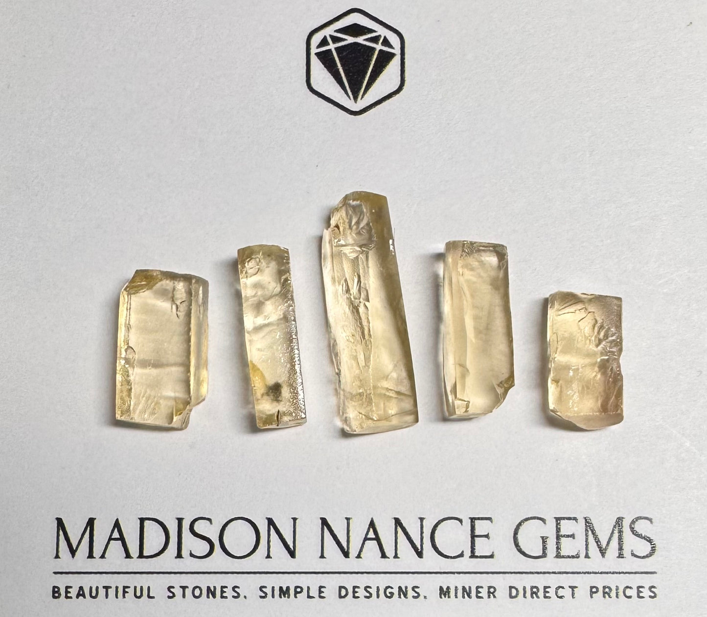Oregon Sunstone, Facet Grade Preforms, Clear 37.08 cts.