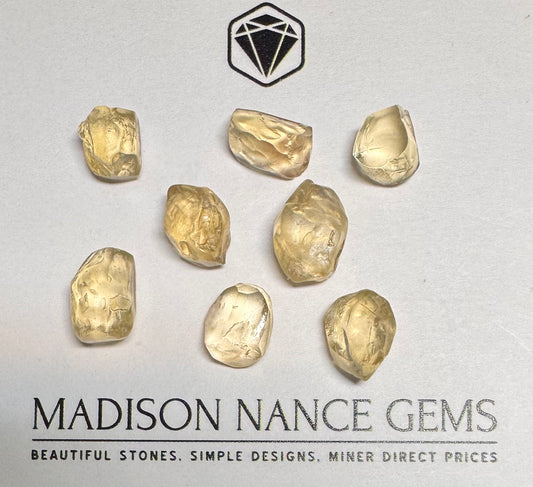 Oregon Sunstone, Facet Grade Preforms, Clear 37.34 cts.