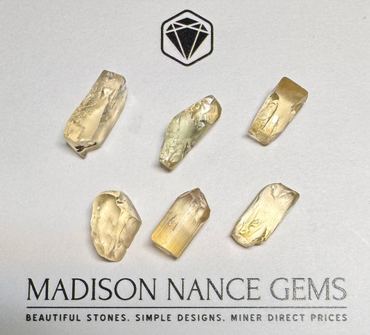 Oregon Sunstone, Facet Grade Preforms, Clear 30.00 cts.