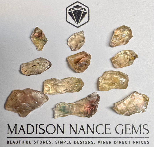 Oregon Sunstone, Facet Grade Rough, Multicolor 40.10 cts.