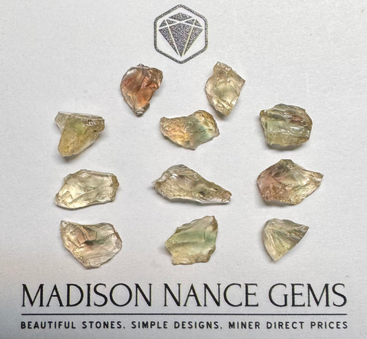Oregon Sunstone, Facet Grade Rough, Green 28.10 cts.
