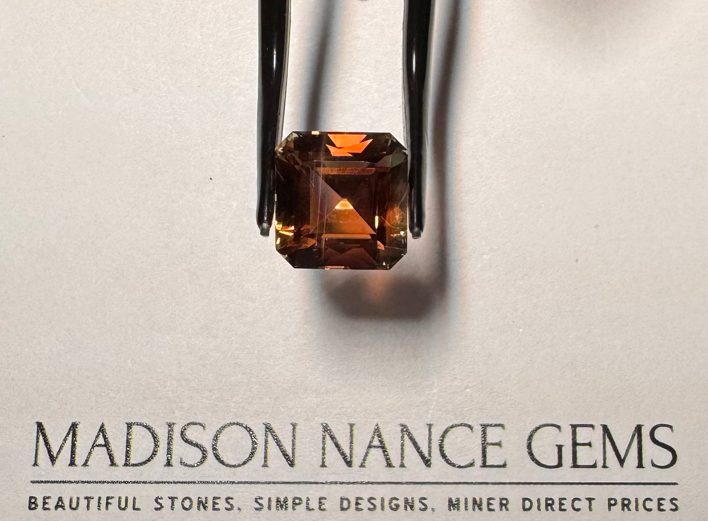 Oregon Sunstone, Cut Red Square 7.32 cts.