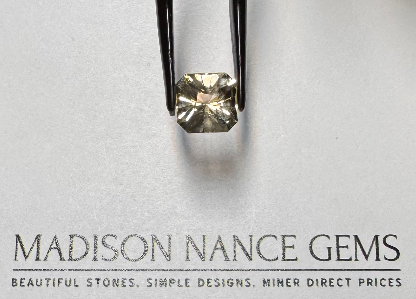 Oregon Sunstone, Cut Champagne Square, 2.68 cts.