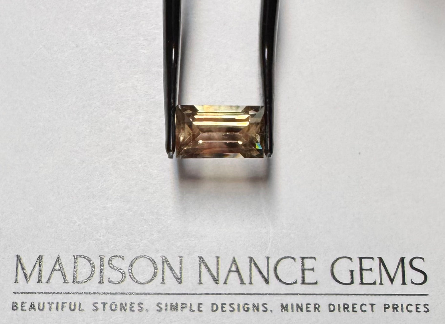 Oregon Sunstone, Cut Mystique Baguette, 4.53 cts.
