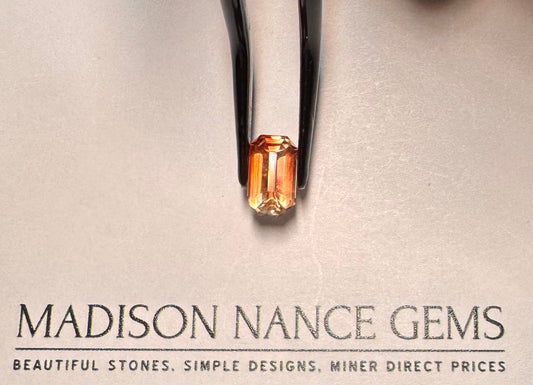 Oregon Sunstone, Cut Red Emerald, 1.93 cts.