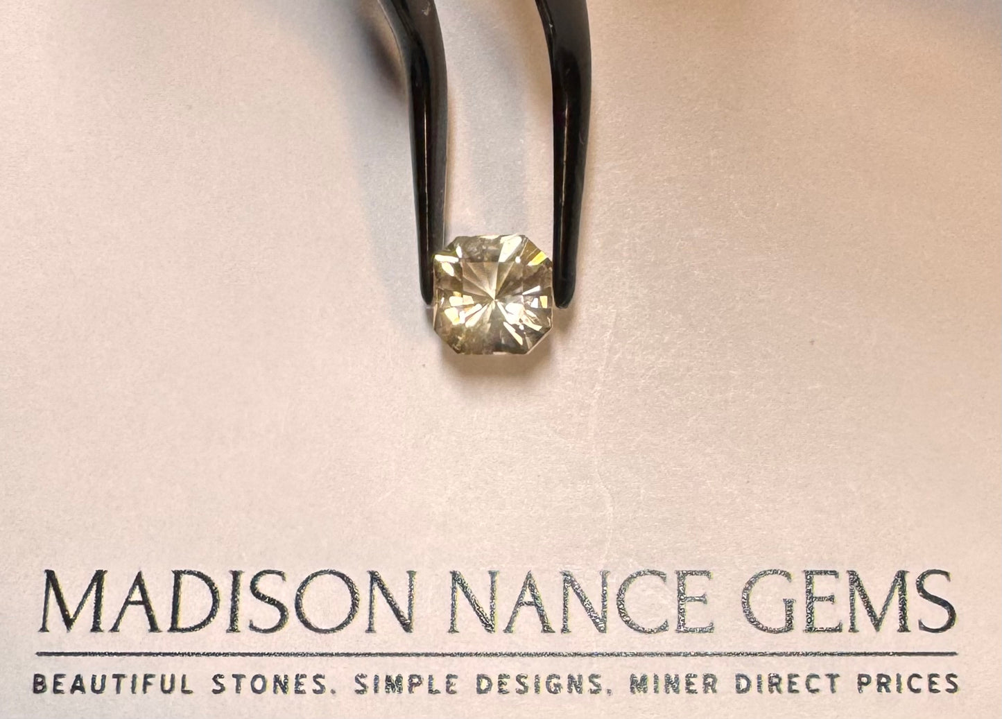 Oregon Sunstone, Cut Champagne Square, 2.11 cts.