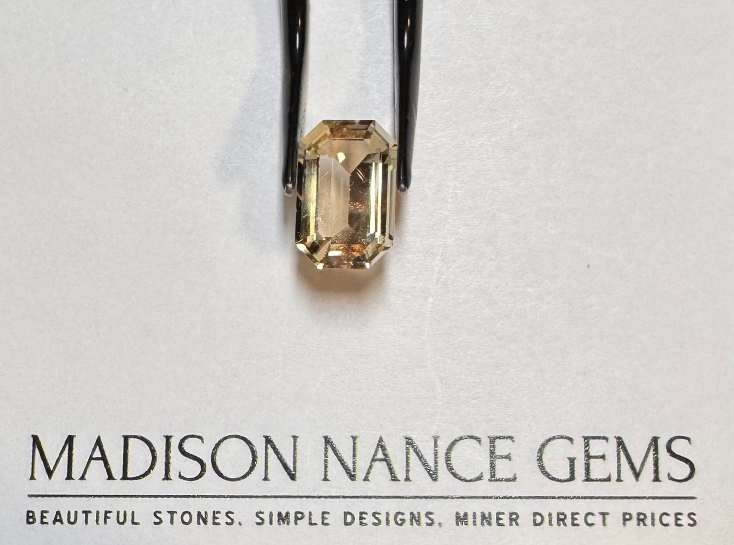 Oregon Sunstone, Cut Pink Emerald, 4.46 cts.