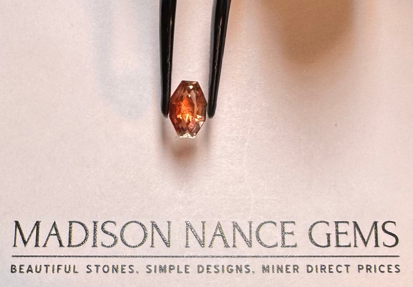 Oregon Sunstone, Cut Red Diamond, 1.30 cts.
