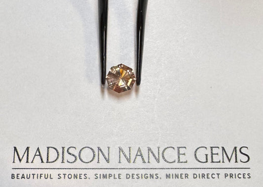 Oregon Sunstone, Cut Red Octagon, 1.33 cts.